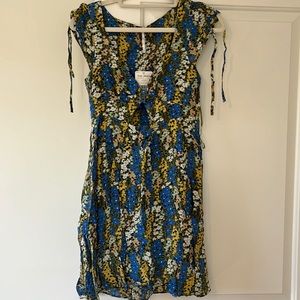 Free people flower mini swing dress